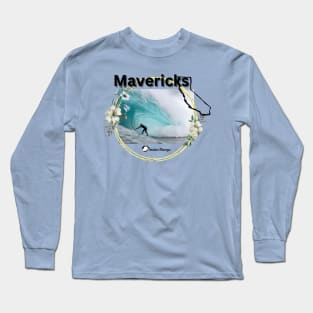 California Surf Break Mavericks Long Sleeve T-Shirt